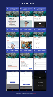 Clinical Care a Mobile App Flat Bootstrap Responsive Web Template