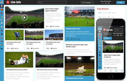 Live info a Sports Category Flat Bootstrap Responsive Web Template