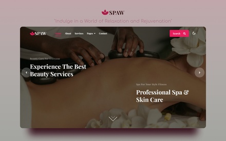 Spaw a Spa Category Website Template