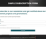 Simple Subscription Form A Flat Responsive Widget Template