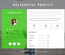 Delightful Profile Flat Responsive Widget Template