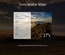 Sunny Weather Widget Flat Responsive Widget Template