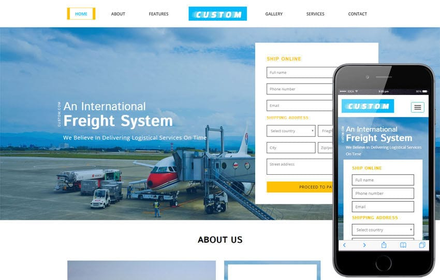 Custom a Transportation Category Bootstrap Responsive Web Template