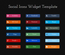 Social Icons Responsive Widget Template