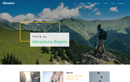 Adventure a Travel Category Bootstrap Responsive Web Template