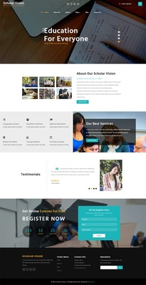 Scholar Vision an Education Category Bootstrap Responsive Web Template