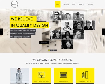 Bluebox Flat Corporate Responsive website template