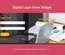 Digital Login Form Responsive Widget Template