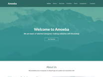 Free one page bootstrap template - Amoeba | BootstrapMade