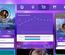 Purple UI Kit Flat Responsive web template