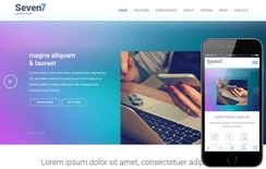 Seven7 Landing Page Flat Bootstrap Responsive Web Template