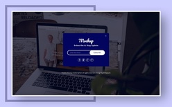 Mockup Subscription Form Web Element