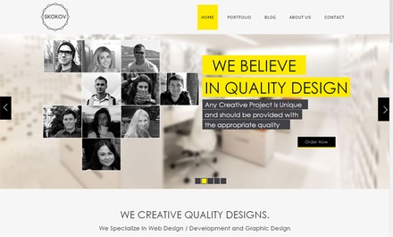 Bluebox Flat Corporate Responsive website template