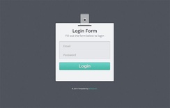 Flat Login Form Badge