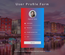 User Profile Form Responsive Widget Template