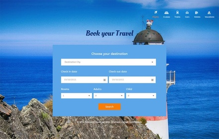 Book Your Travel Responsive Widget Template