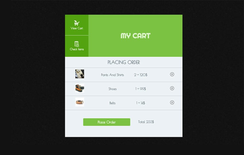 Carting Order Responsive Widget Template