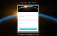 Trendy Contact Form a Responsive Widget Template