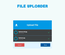 File Uploader Widget Responsive Template