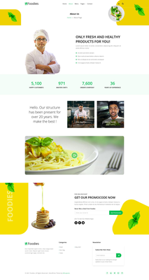 Foodies Website Template