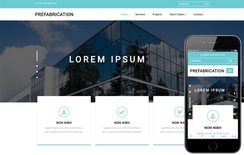 Prefabrication a Real Estate Bootstrap Responsive Web Template