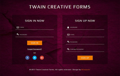 Twain Creative Forms Responsive Widget Template