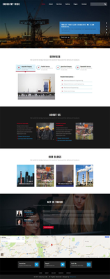 Industry Wide an Industrial Category Bootstrap Responsive Web Template