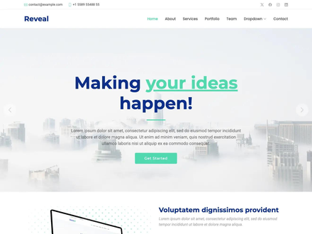 Reveal Bootstrap Theme | BootstrapMade