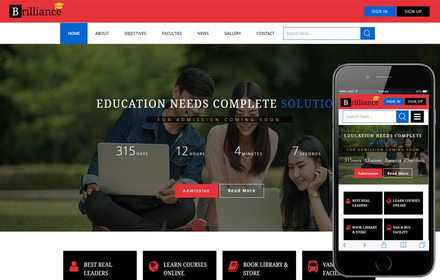 Brilliance an Education Category Flat Bootstrap Responsive Web Template