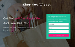 Shop Now Widget Flat Responsive Widget Template