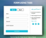 Form Using Tabs Responsive Widget Template