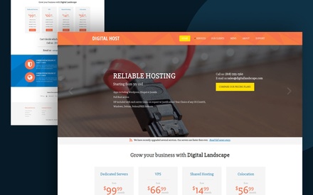 Digital Hosting a Web Hosting Flat Bootstrap Responsive Web Template