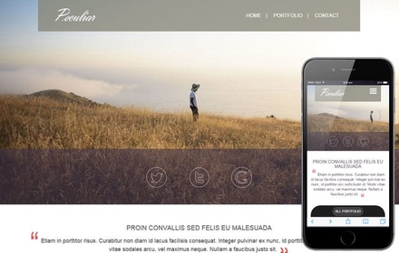 Peculiar a Personal Portfolios Flat Bootstrap Responsive Web Template