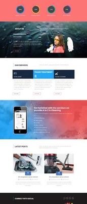 Cleaning Services – Home Service Category Bootstrap Responsive Template