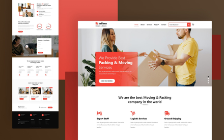 InTime a Logistics Website Template