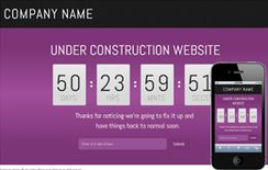 franze under construction web and mobile template for free