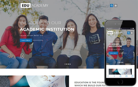 Edu Academy Education Category Bootstrap Responsive Web Template