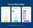 Flat Data Blocks Responsive Widget Template