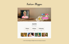 Fashion Blogger Responsive Widget Template