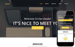 Golden a Corporate Flat Responsive web template