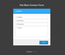 Flat Blue Contact Form Responsive Widget Template