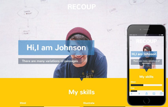 Recoup a Personal Portfolio Flat Bootstrap Responsive Web Template