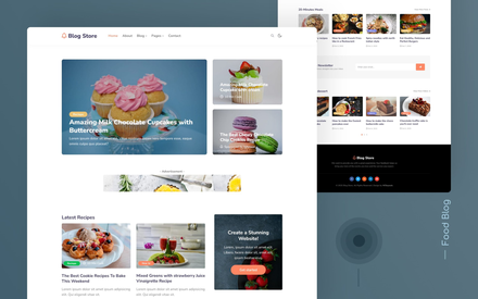 Blog Store a blog website template