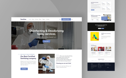 Sanitize Website Template