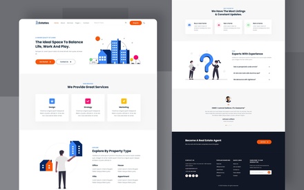 Estates a Real Estate Category Website Template