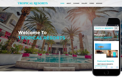 Tropical Resorts a Hotels and Restaurants Category Bootstrap Responsive Web Template