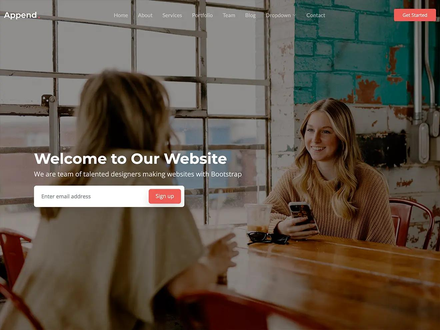 Append - Modern Bootstrap Template for Startups and IT Services | BootstrapMade