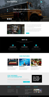 Elucidation an Education School Flat Bootstrap Responsive Template