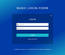 Basic Login Form a Flat Responsive Widget Template