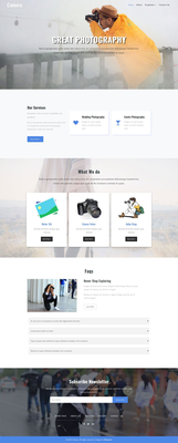 Camera a Photo Gallery Category Bootstrap Responsive Web Template